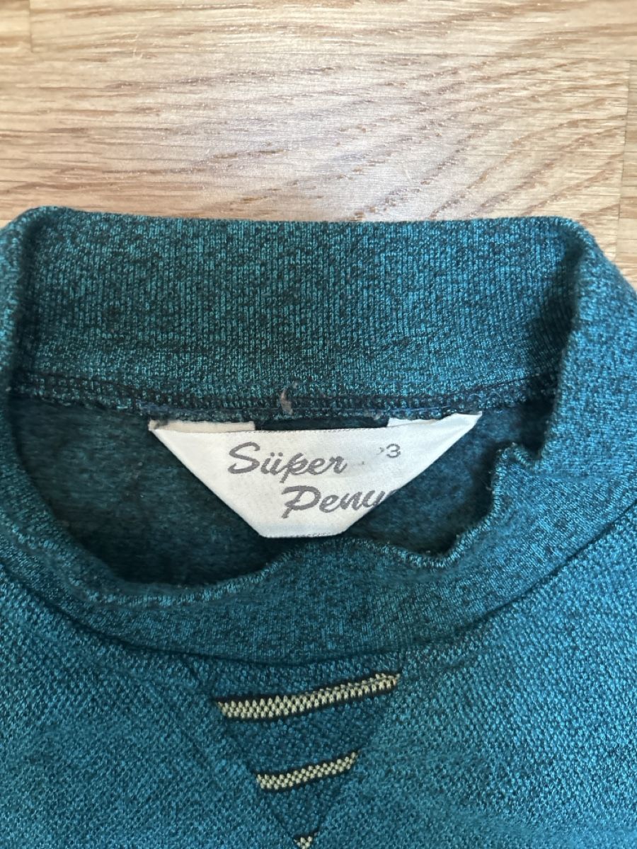 Pulls & Sweat-shirts: Retro Damen Pullover petrol Grösse M  – D'occasion à Luzern par ThrowbackVintage 1