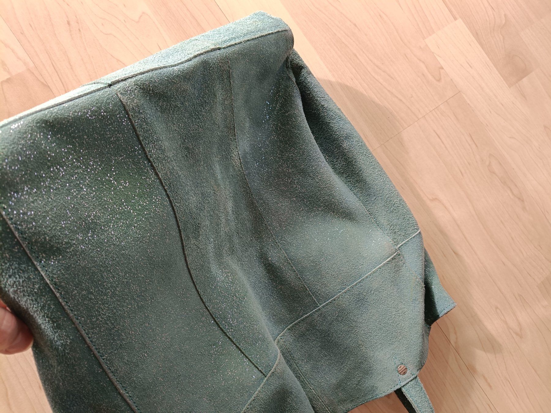 Taschen: Ledertasche,Petrol/Mint mit Glitzer – Gebraucht aus Adliswil von Vimovi 4