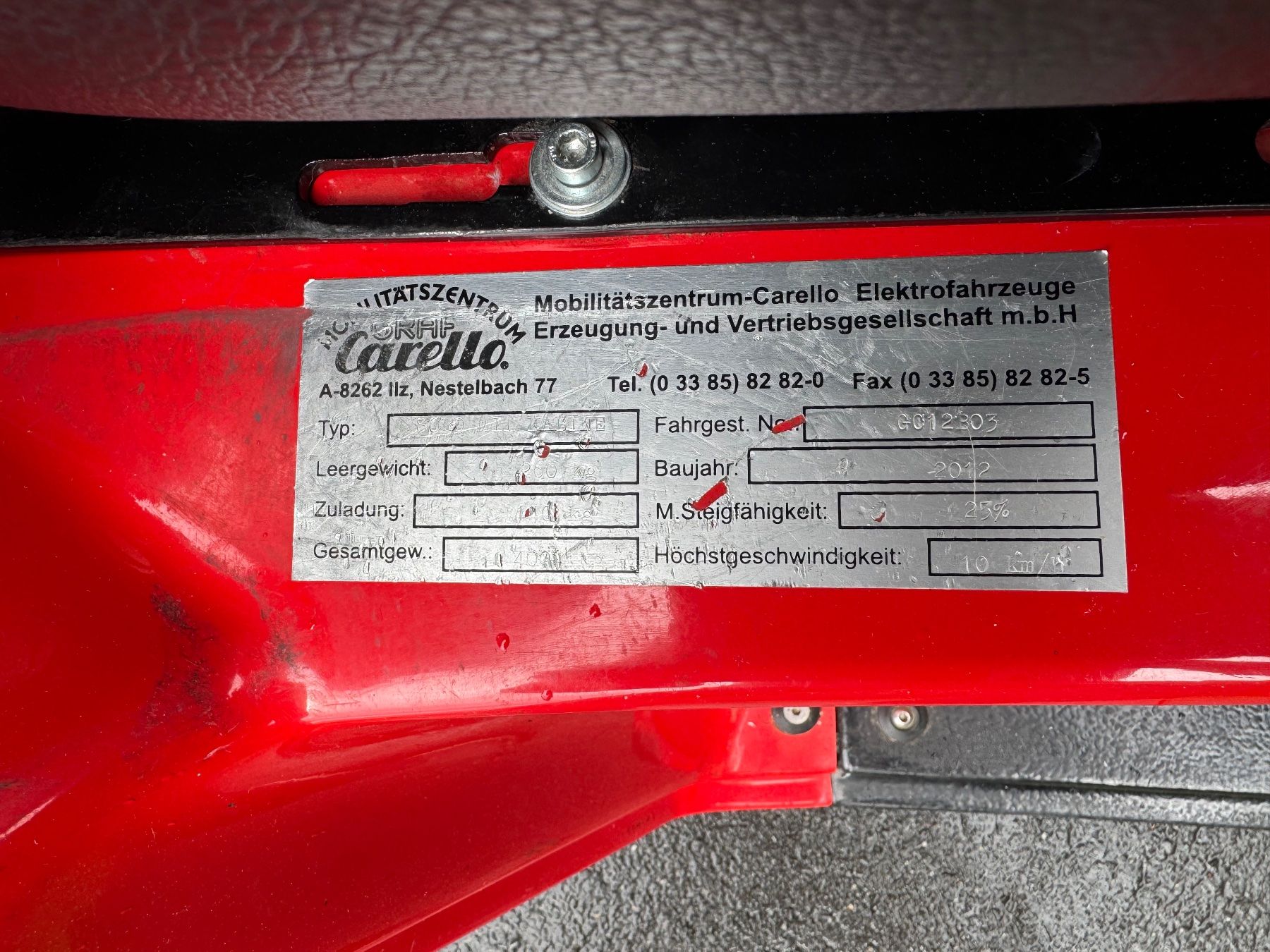 Graf Carello Veicoli elettrici: Elektromobil Graf Carello – Usato da Weggis venduto da xaflu2010 3