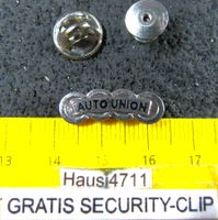 AUTO UNION AUDI AUTO LOGO RETRO PIN MIT SECURITY-CLIP VINTAG