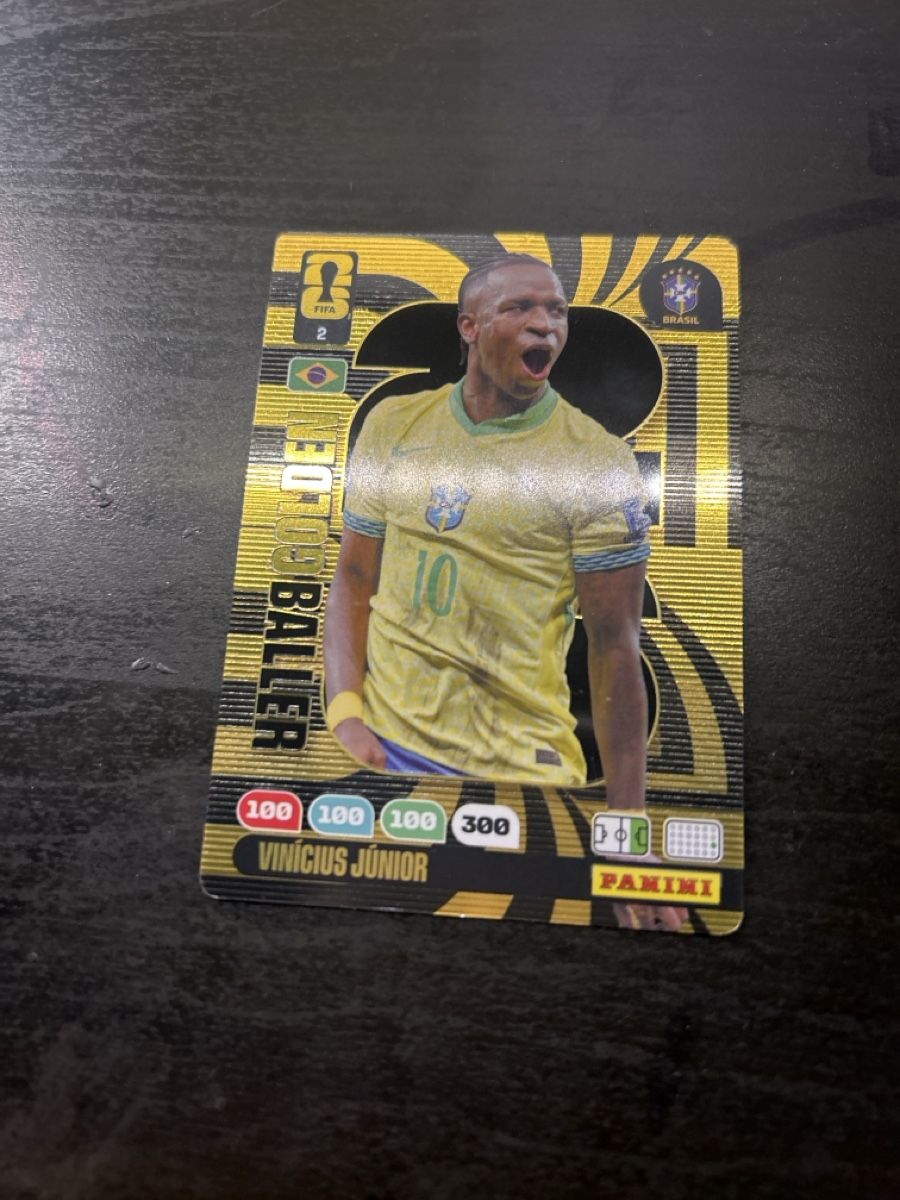 Panini Carte collezionabili: Vinicius Jr Golden Baller Orginal – Nuovo (secondo la descrizione) da Samstagern venduto da mini22