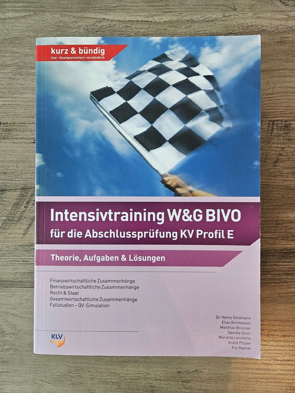 Libri: Intensivtraining W&G BIVO, KV Profil E – Nuovo (secondo la descrizione) da Wattwil venduto da Belinda98