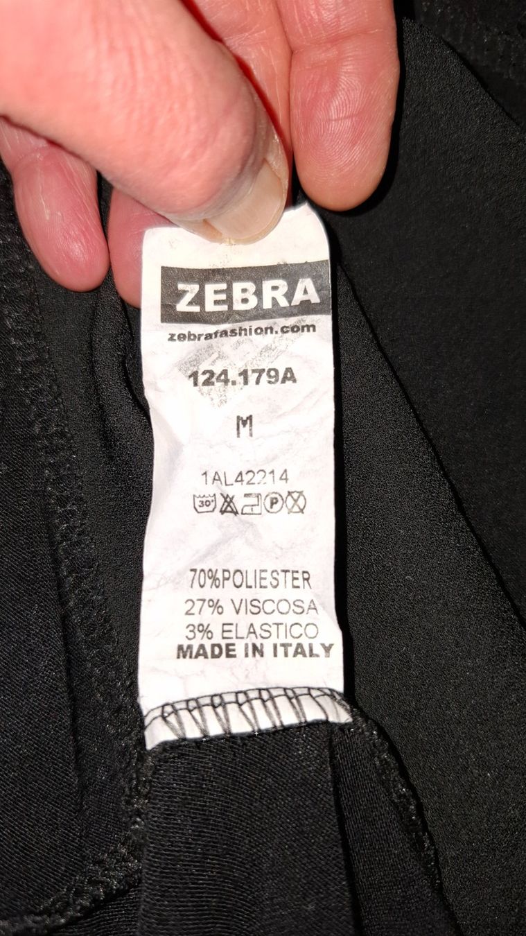 Zebra Blusen: Schwarze Bluse, Gr. M – Gebraucht aus Plagne von Reticulum01 4