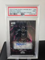 Trading Card Star Wars Chrome Black Erin Kellyman Auto 03/10