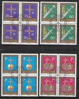 Liechtenstein Viererblockserie 562 - 565 ET Vaduz 5.6.1975