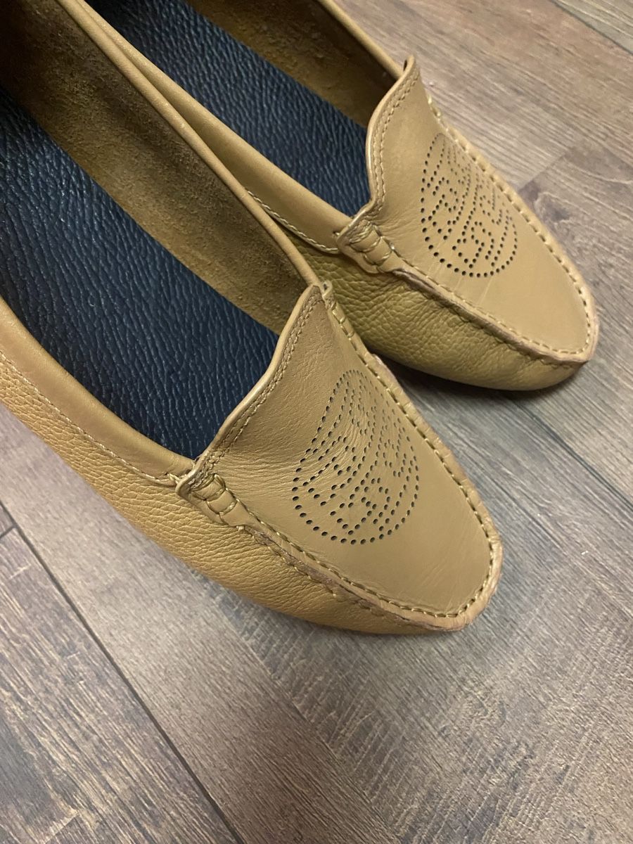 Damenschuhe: Tory Burch Leder Loafer camel 41 neuw – Neu (gemäss Beschreibung) aus Büron von Coerner 4