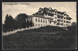 Rheinfelden, Blick auf die Pension Eden