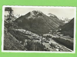 Pontresina mit Piz Palü und Roseggletscher