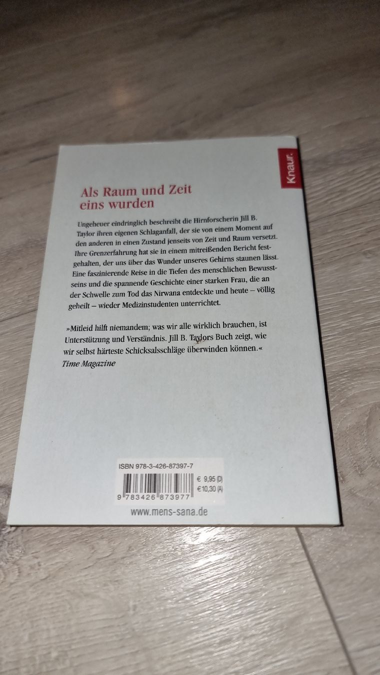 Libri: "Mit einem Schlag" Dr. Jill Bolte Taylor – Usato da Wigoltingen venduto da Zuckerfee84 1