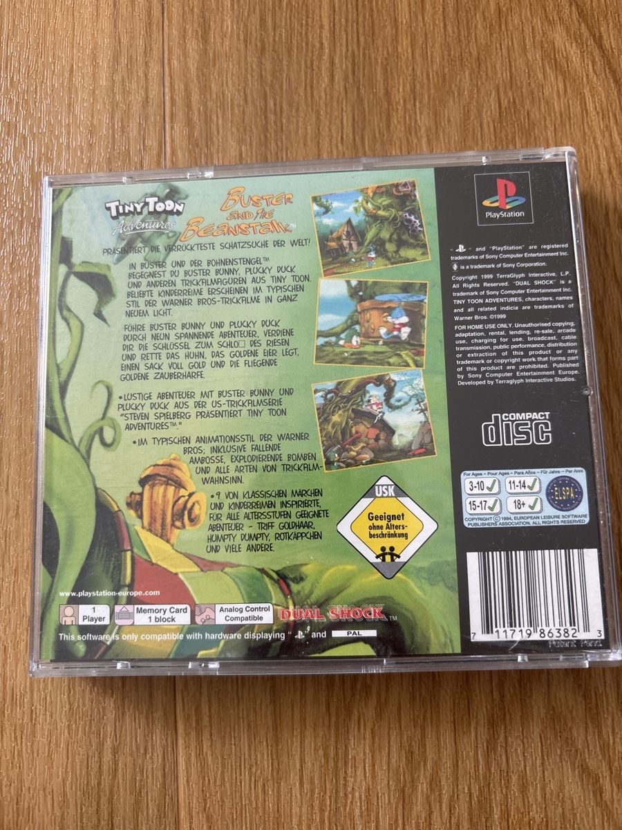 Giochi: Tiny Toons Adventures - Buster and the Beanstalk - PS1 – Usato da Eschlikon TG venduto da JenovaNoDanna 1