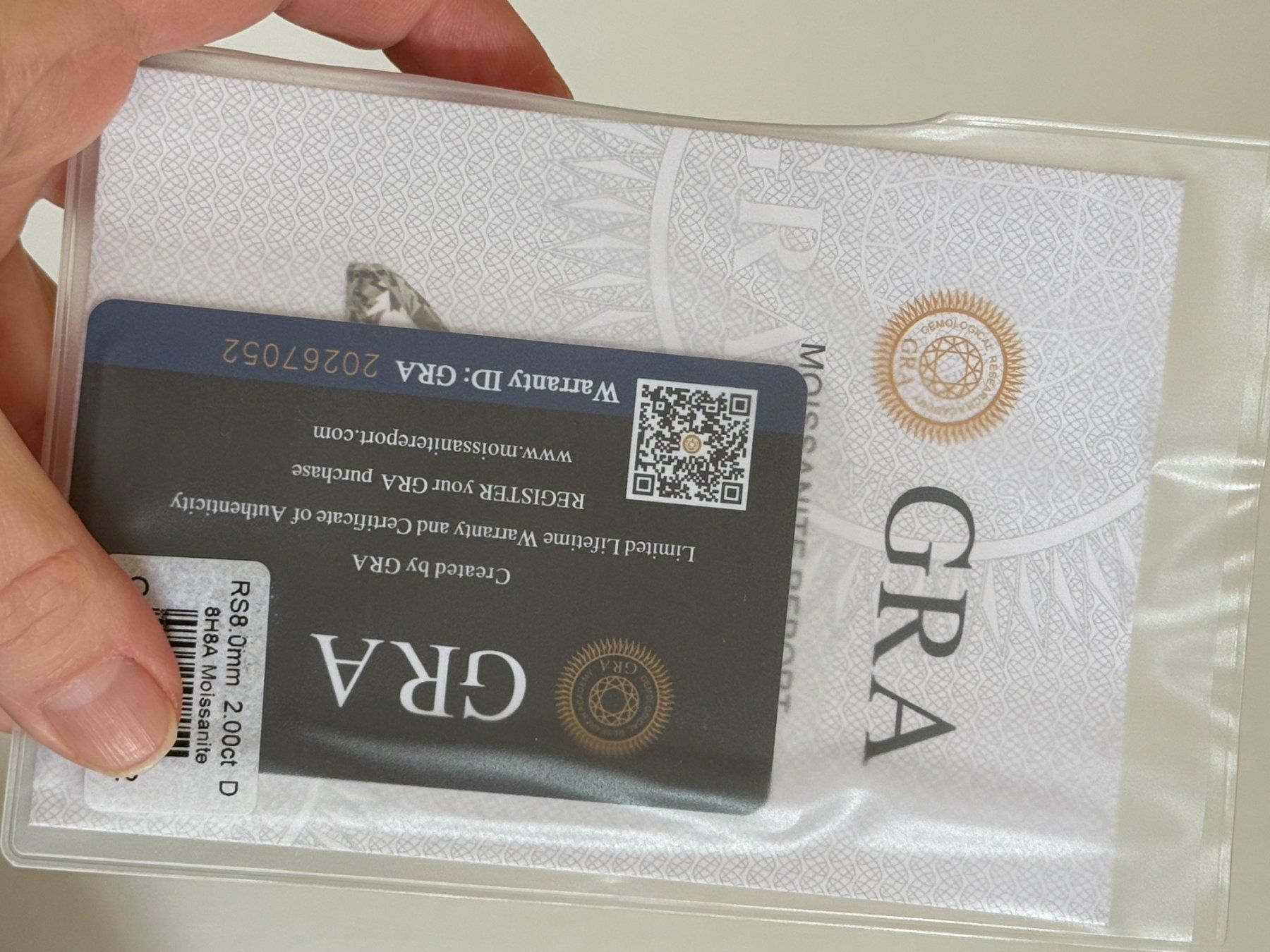 Orecchini pendenti & Orecchini a lobo: 4.00(total)ct VVS1WHITE MOISSANITE earrings with certificat – Nuovo e nell'imballaggio originale da Genève venduto da AWWA 9