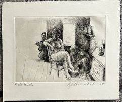 Karl Guldenschuh (1928-1991) Radierung signierter Probedruck
