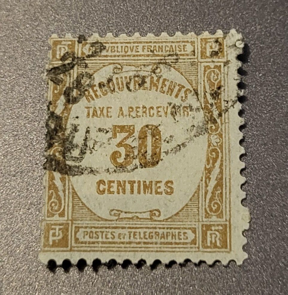 Alle Briefmarken: Frankreich 1927 Tax briefmarke – Gebraucht aus St Gallen von Stampsalshobby