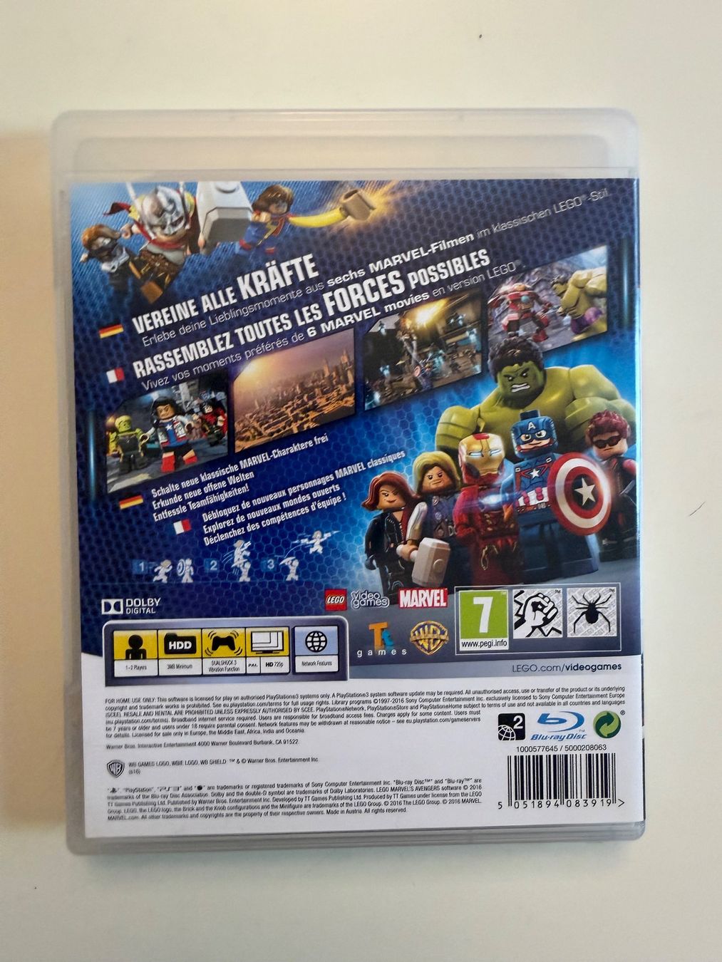 Spiele: PlayStation 3 Game LEGO MARVEL AVENGERS  PS3 – Gebraucht aus Münsingen von Ganjam 2