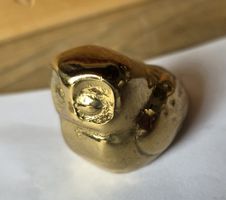 Eulefigur Messing siehe Foto wunder schönes Stück 
