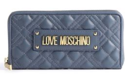 Love Moschino SLG QUILTED 19 CM - Geldbörse, Denimblau