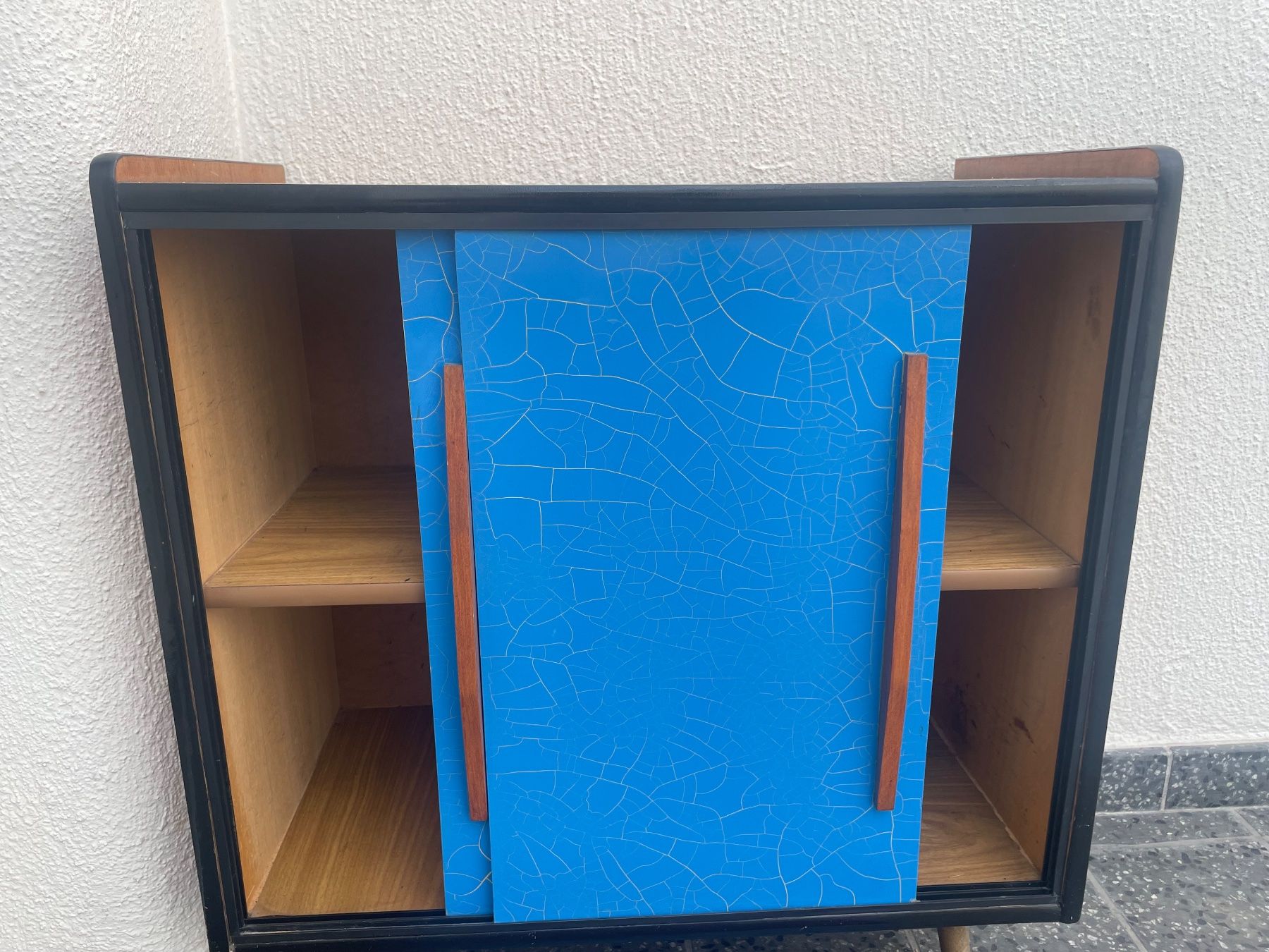 Cassettiere: Midcentury Möbel blau – Usato da Basel venduto da schnudibu 1