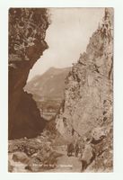 Postkarte Kandersteg Klus auf dem Weg Gasterntal 12.04.1932