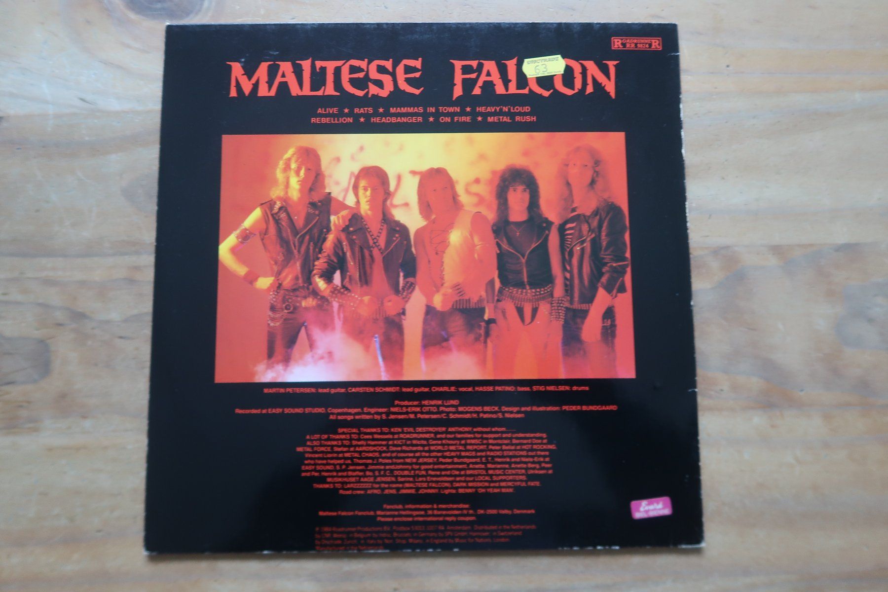 Dischi in vinile: MALTESE FALCON - METAL RUSH - VINYL LP – Usato da Basel venduto da Patiscat 1