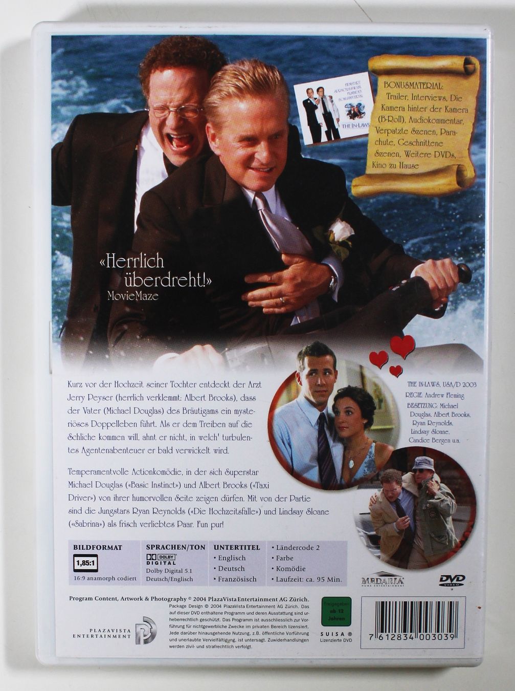 Tutti i DVDs: DVD - THE IN-LAWS mit Michael Douglas, Ryan Reynolds... – Usato da Brüttisellen venduto da Collector-Corner 2
