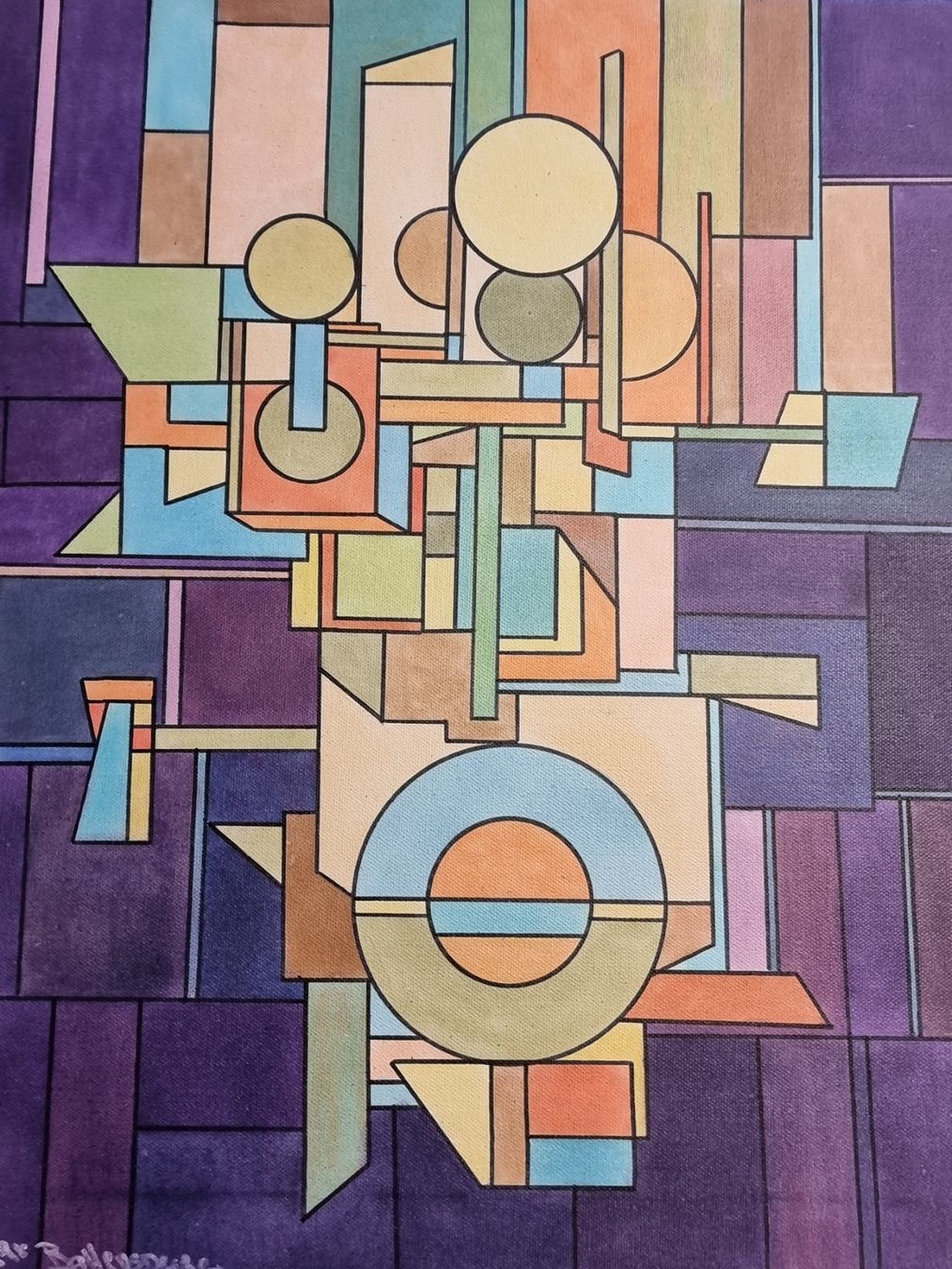 Poster & Bilder: EDGAR BALTENSPERGER    ORIGINAL AUF LEINWAND SIGNIERT – Gebraucht aus Gersau von grafik-kunst 1