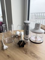 Braun Stabmixer Set m. Zubehör weiss grau gebrauchterZustand