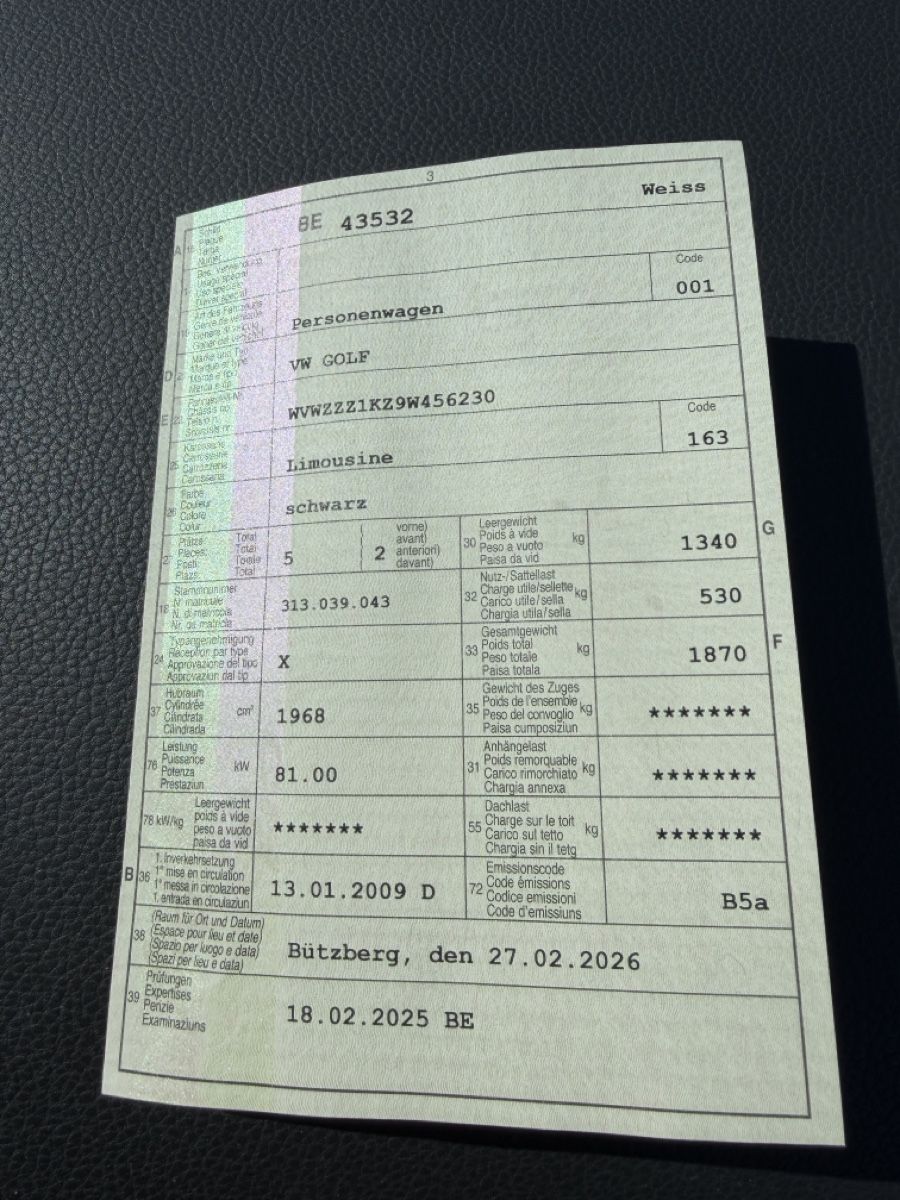 VW Autos: VW Golf 6 2.0 TDI ab MFK – D'occasion à Langenthal par Niikii001 9