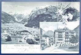 2-bildrige AK: ENGELBERG (OW), Hotel Victoria (Hug).1906