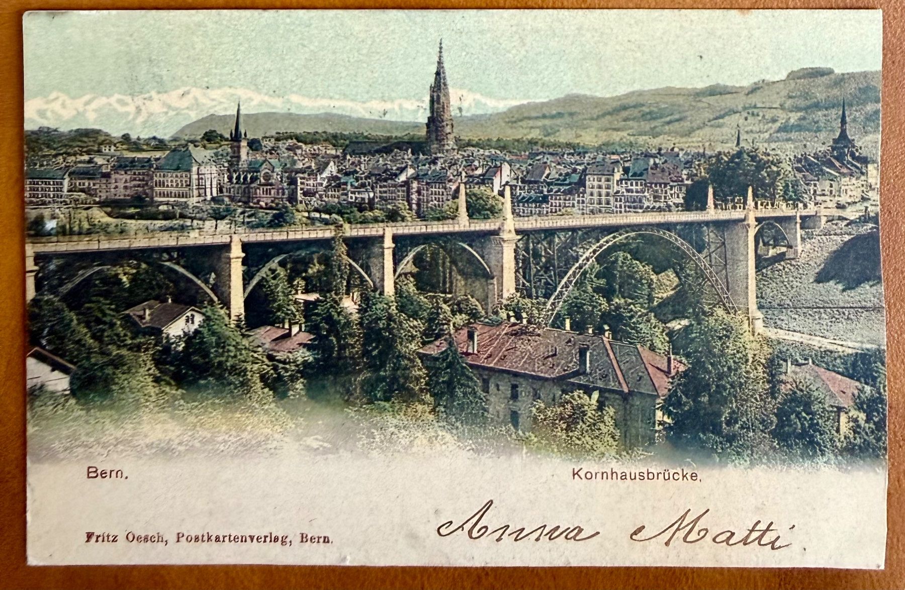 Ansichtskarten: Bern - Kornhausbrücke 1902 – Gebraucht aus Lutry von Ediego