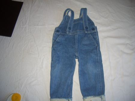 Latzhose Jeans Kinder Gr. 80 gefüttert neu