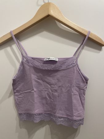 FB Sister Top XS Lila mit Spitze