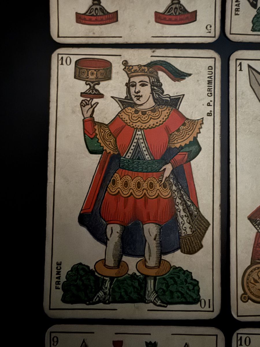 Karten:  9 antike Spielkarten  – Gebraucht aus Luzern von downtonabbey 3