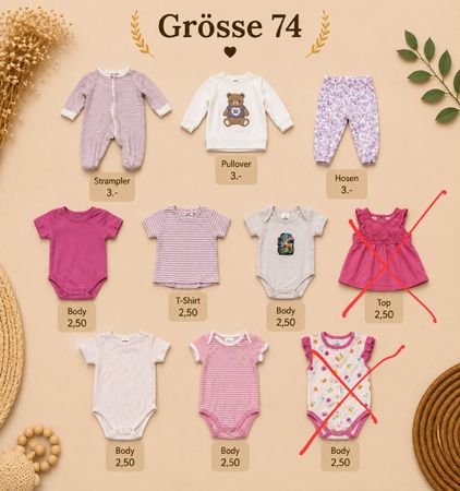 Mädchenkleider Gr. 74, Top Zustand Preis pro Stück ab 2,50