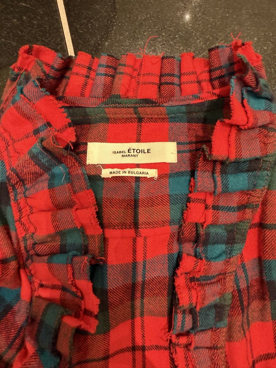 Isabel Marant Blusen: Isabel Marant Karobluse Grösse M rot blau – Neu (gemäss Beschreibung) aus Maur von my_private_sale 3