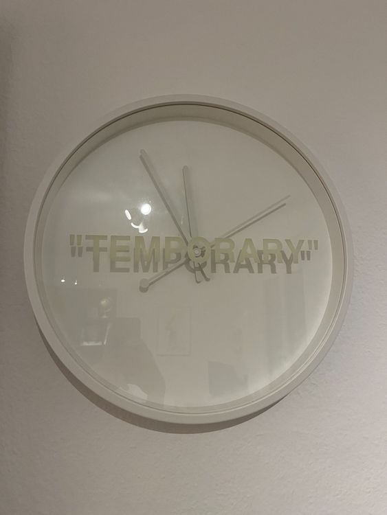 Virgil Abloh x MARKERAD Temporary Wall Clock