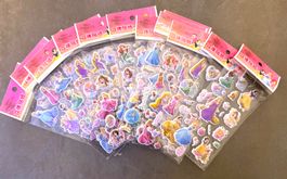 1x 3D - Sticker für Kinder - Prinzessinen | Bogen | Stickers