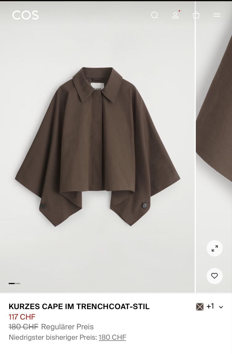 Cos Sonstige Damenmode: COS Cape Jacke – Neu (gemäss Beschreibung) aus Schmerikon von 80zz08 1