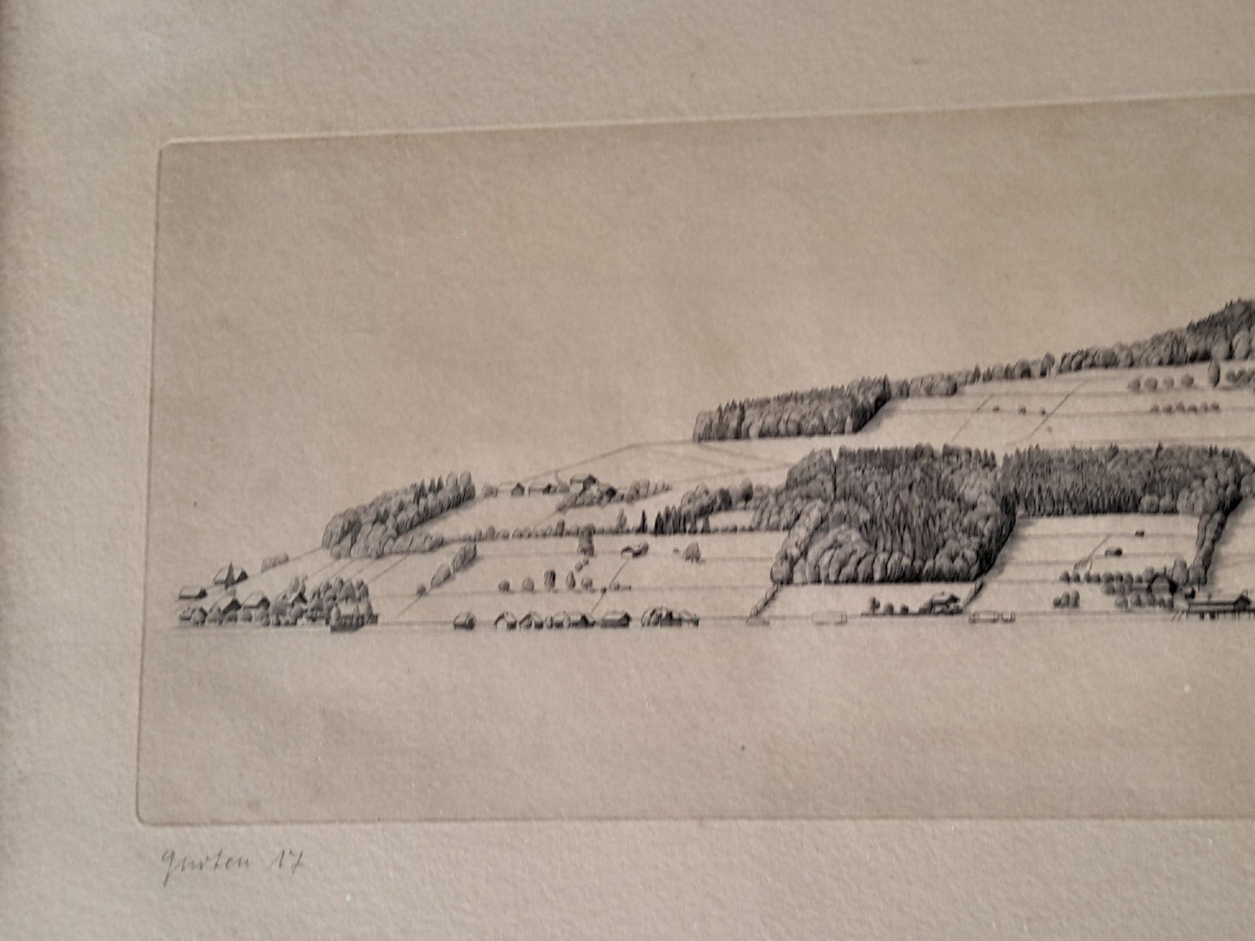 Tableaux: Radierung  Alfred Oberli  GURTEN  1972 – D'occasion à Thun par Treff.....e 2
