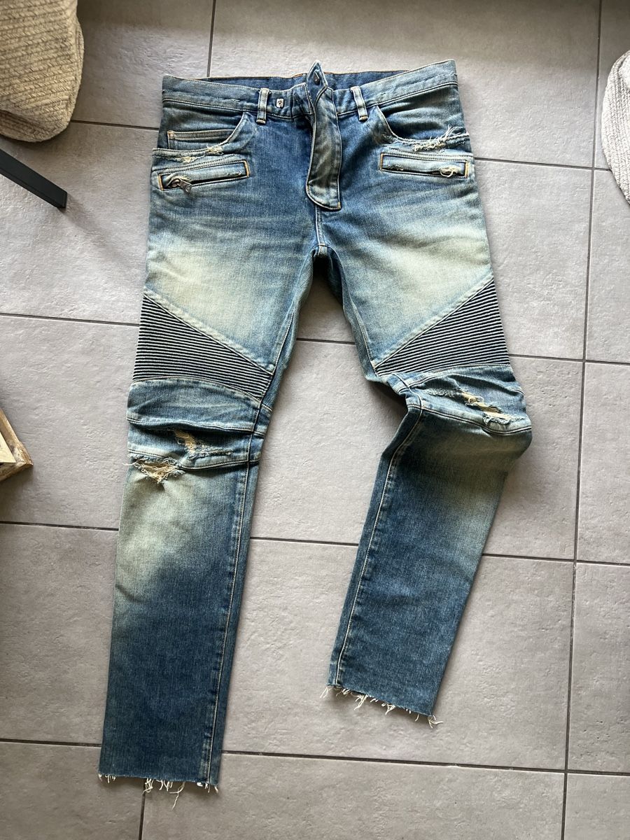 Balmain Jeans: Balmain Biker jeans uomo – Usato da Mendrisio venduto da fly_9wzx 2