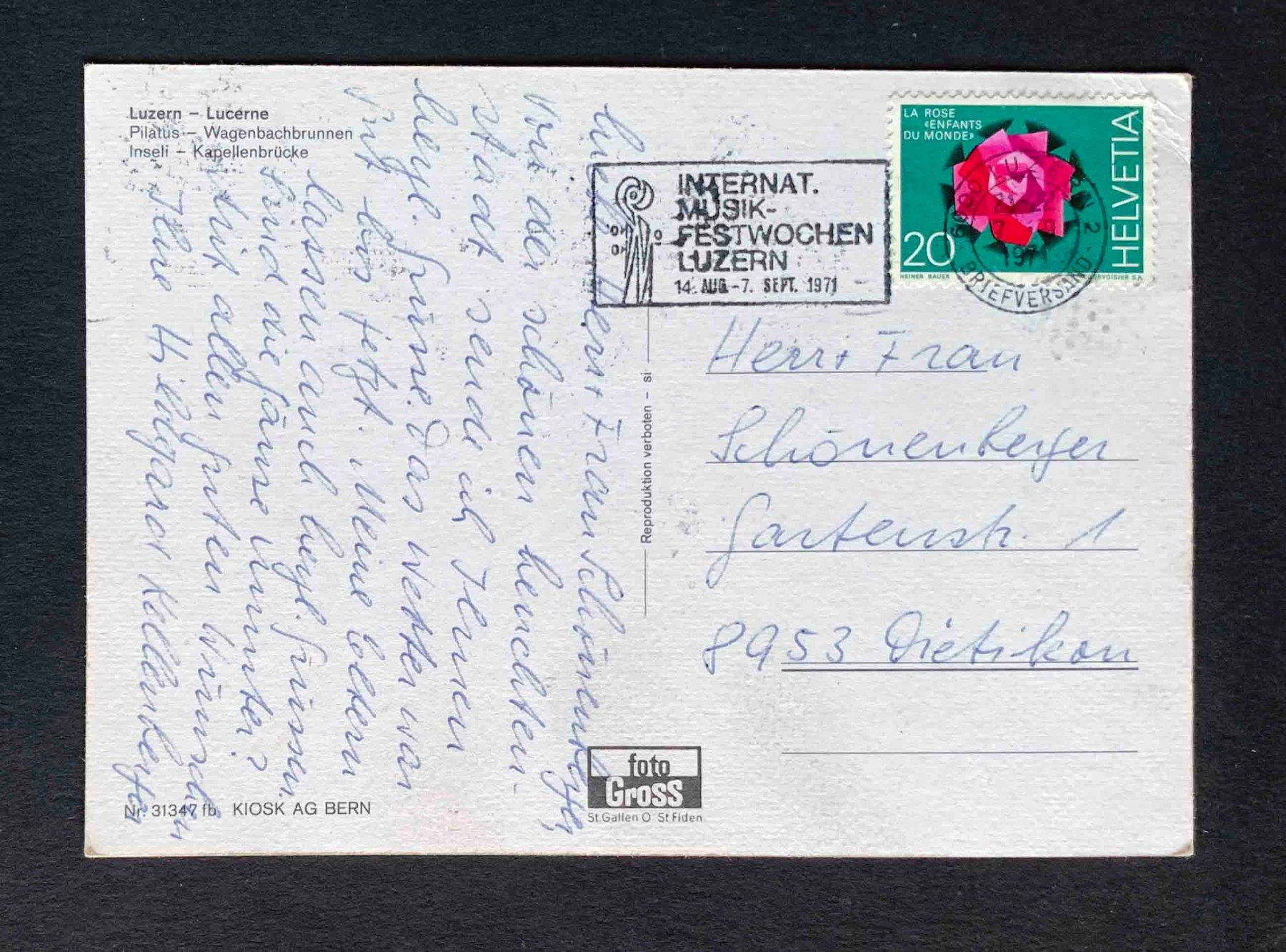Cartoline postali: AK Luzern Lucerne – Usato da Goldau venduto da artelier1 1