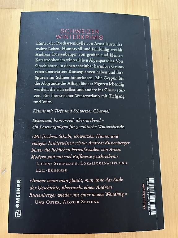 Libri: Andreas Russenberger " Arosa" – Usato da Winterthur venduto da Malaika5 1