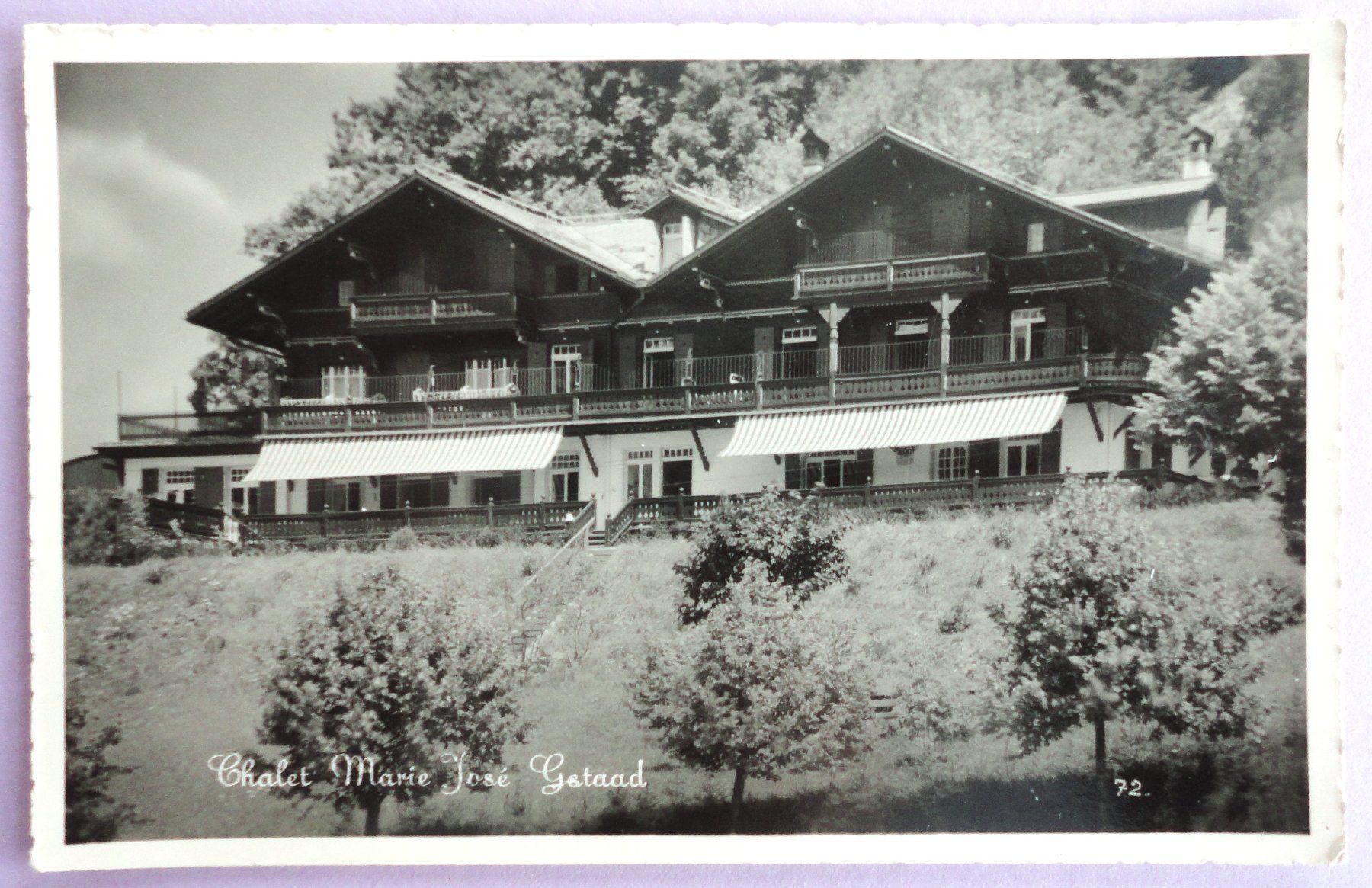 Cartoline postali: Chalet Marie José, Gstaad – Difettoso da Fétigny venduto da Billy2miny