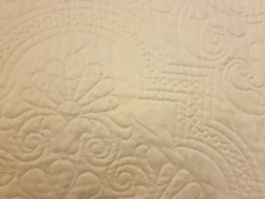Couvre-lit, blanc, excellent état, 185x265cm