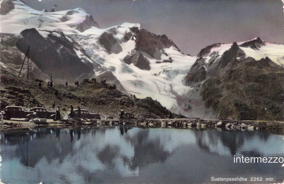Cartes postales: Susten BE // 1951 Oldtimer Velofahrer // Pass – D'occasion à Basel par intermezzo12