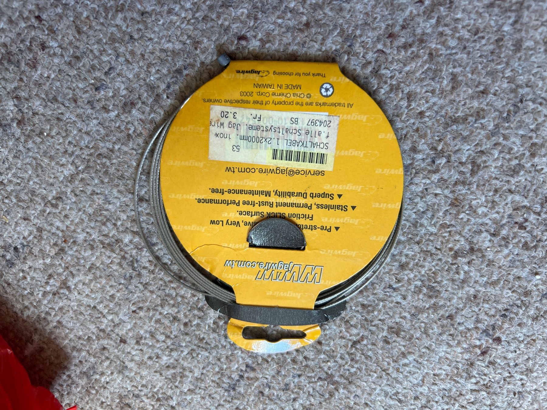 Ersatzteile: Schaltkabel Jagwire neu 1 x 2000mm – Neu und originalverpackt aus Champfèr von Rothli 1