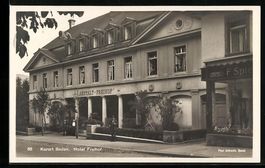 AK Baden, Hotel Freihof, 1929