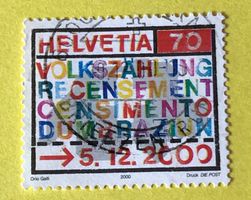 Nr.1005 GESTEMPELT Volkszählung 2000  Siehe Original Fotos.