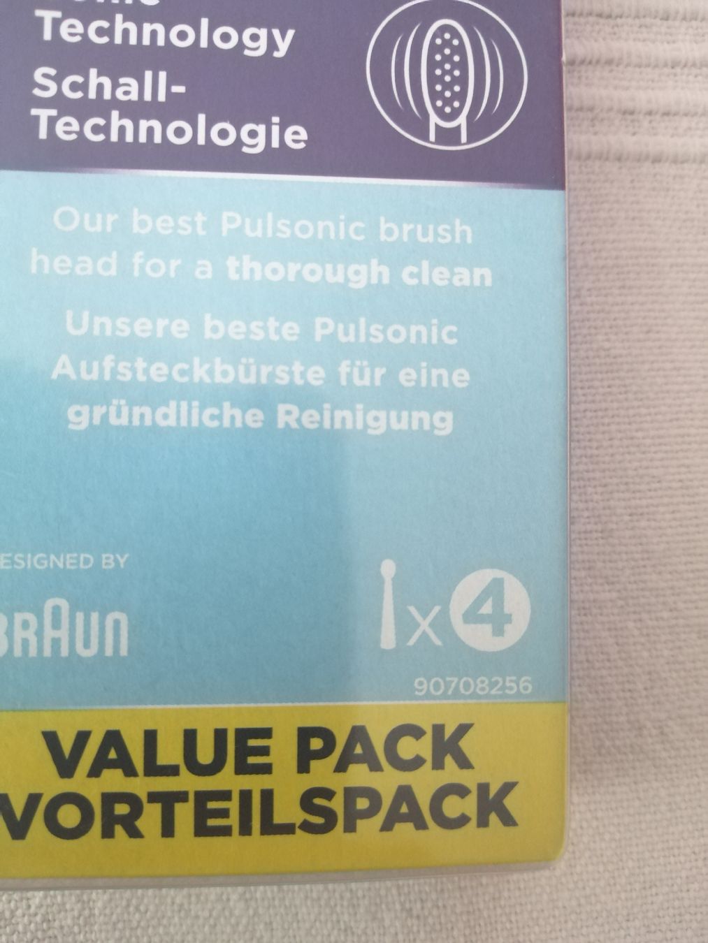 Oral B Cura dei denti: 4 Braun Oral B Pulsonic Clean Aufsteckbürsten – Nuovo e nell'imballaggio originale da Windisch venduto da mer_6cjk 2