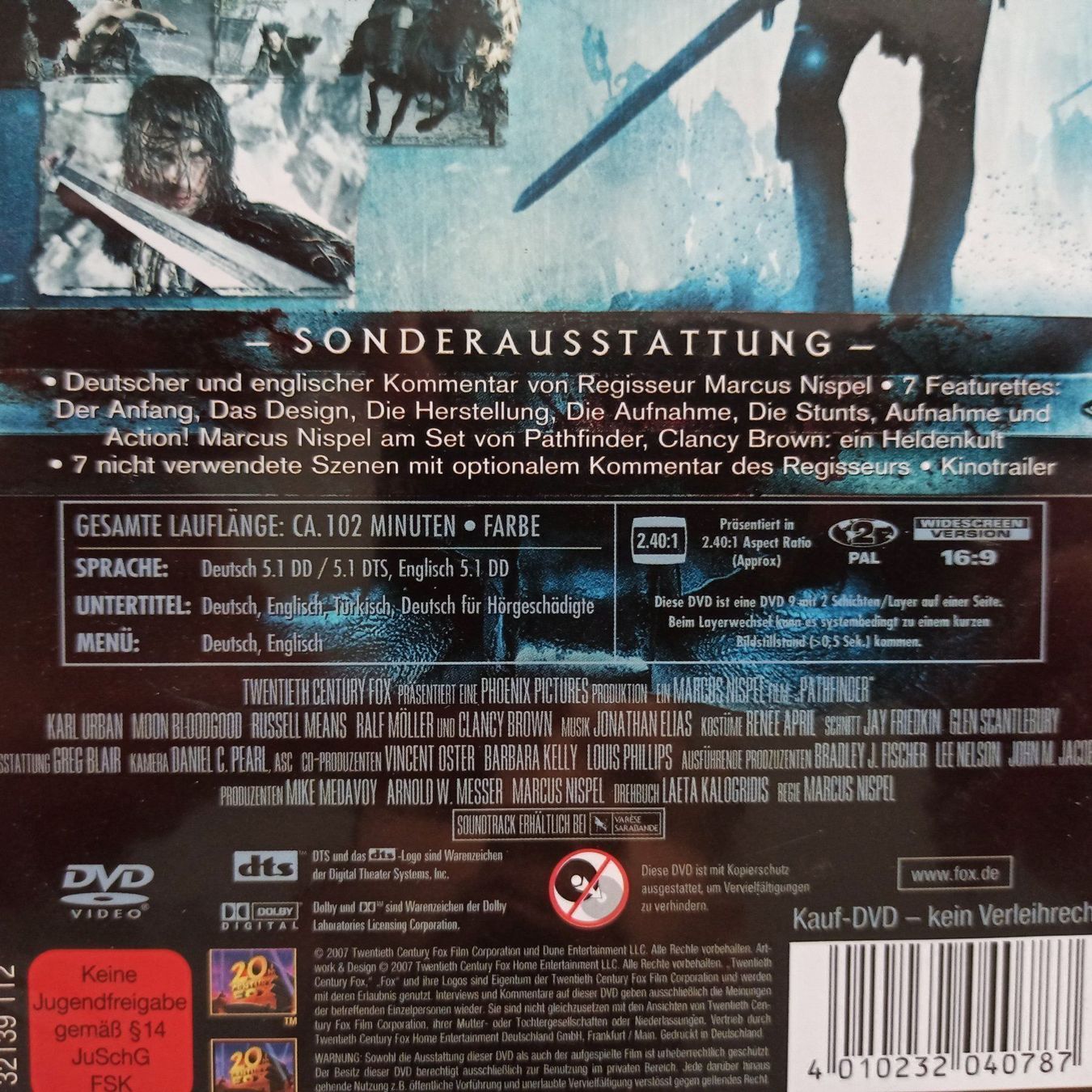 Tutti i DVDs: Pathfinder - Fährte des Kriegers – Usato da Dübendorf venduto da kb86_MOVIE 2