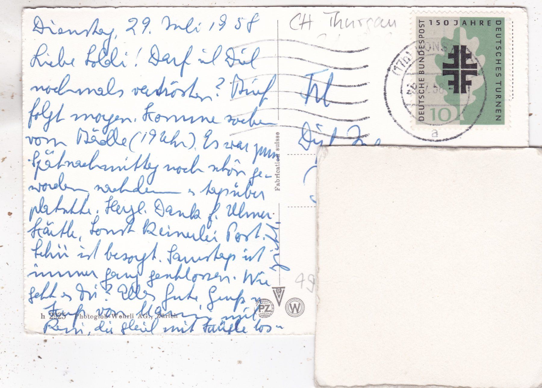 Cartoline postali: Kreuzlingen 1958 – Usato da Herisau venduto da Lisegrat2008 1